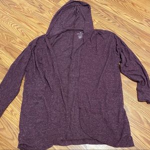 garnet hooded cardigan